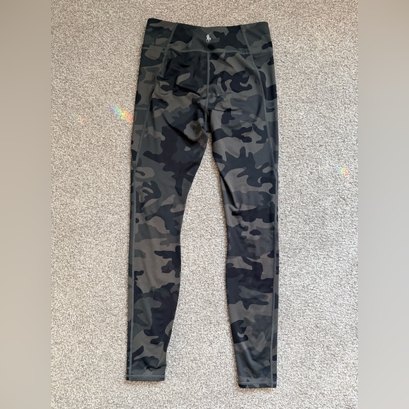 Ralph Lauren Pants - Polo Ralph Lauren Black & Grey Camouflage yoga pants (pony on back)